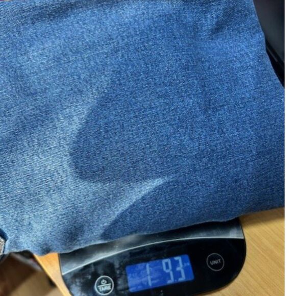 18W Lands End - Women's denim blue jeans - Wide Leg - short - Picture 8 of 8